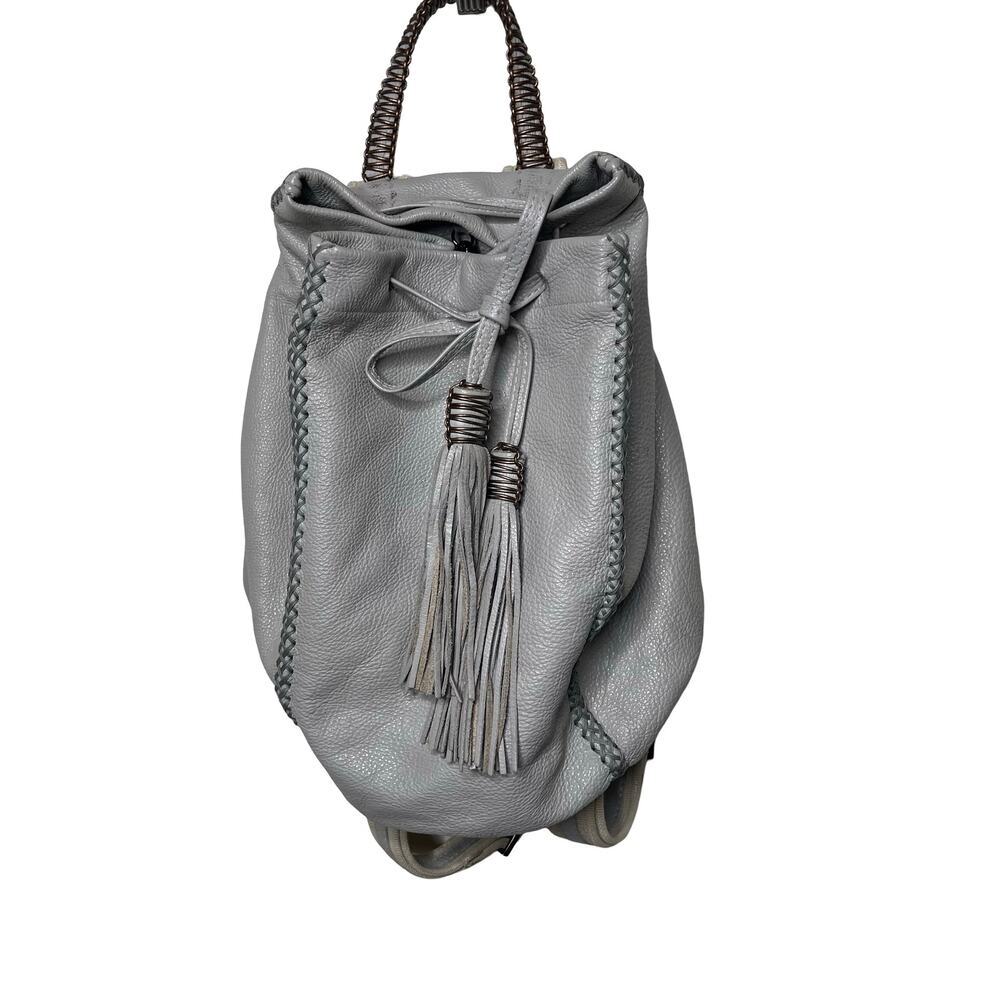 Callista BACKPACK IN GREY GRAINED LEATHER